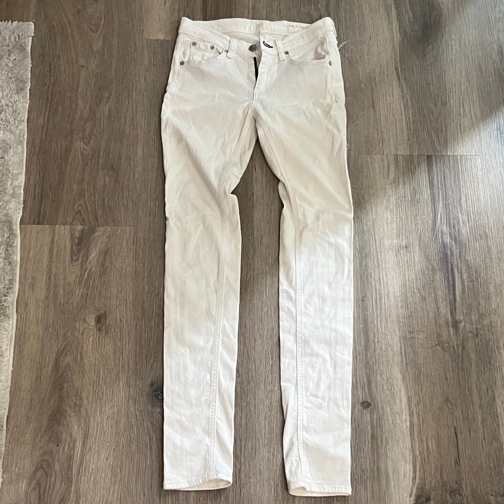 rag & bone White Skinny Pants